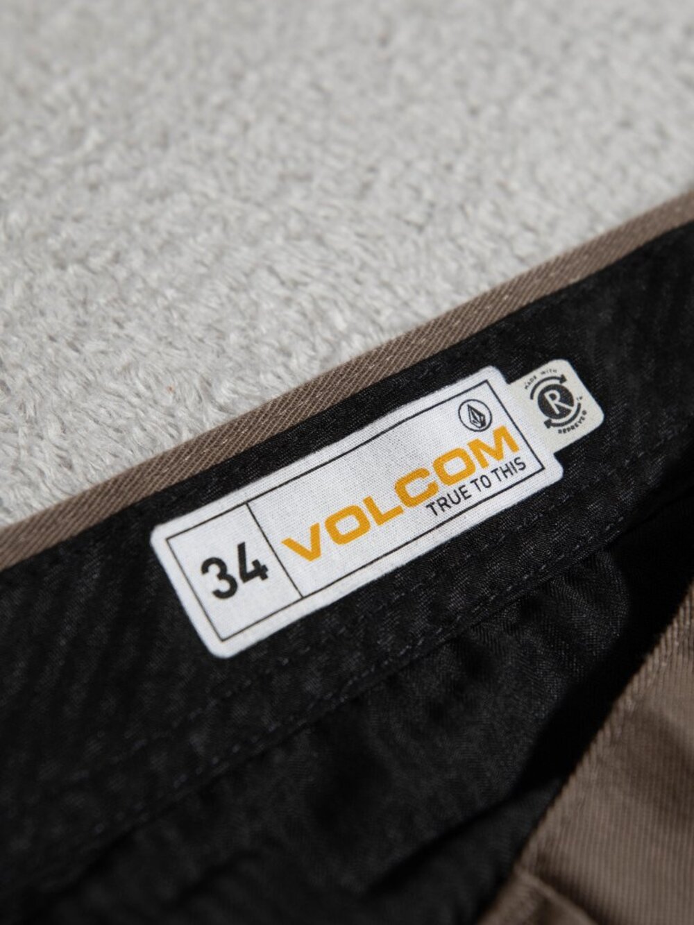 Volcom Frickin Modern Stretch Pant Mushroom Brown (34) - Picture 8 of 15